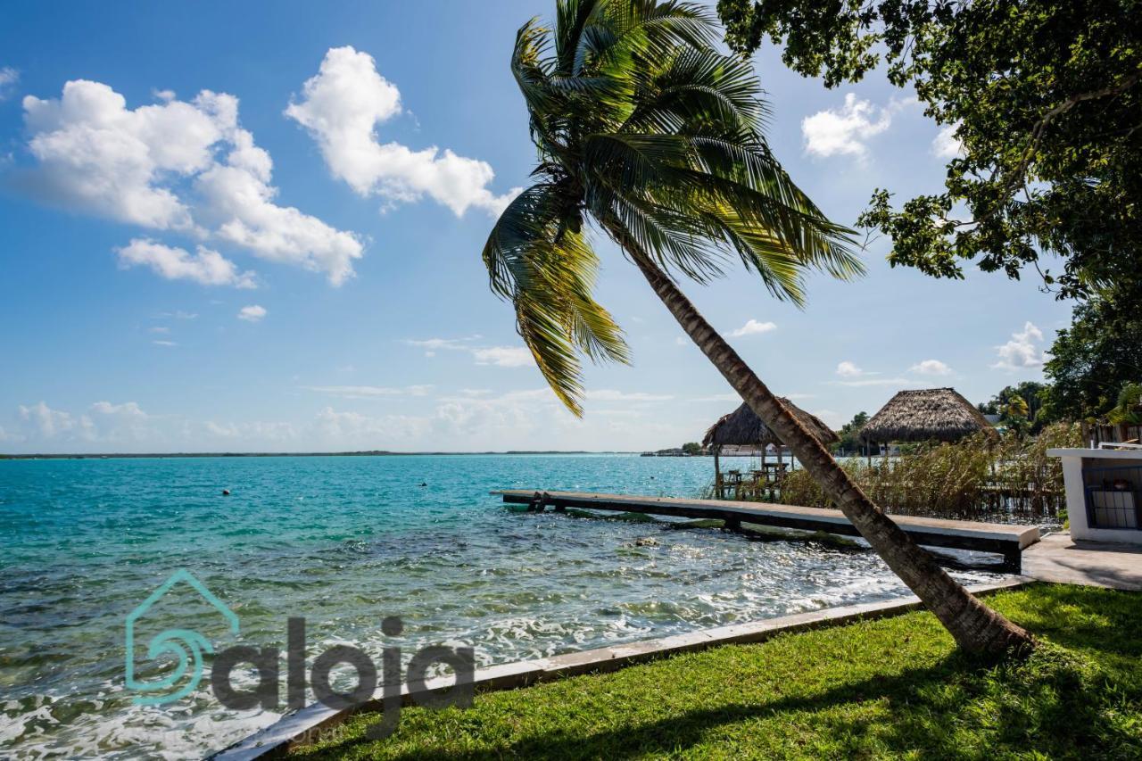 Villa Xtohil With Private Access To The Magic 7 Colors Lagoon Bacalar Exteriör bild