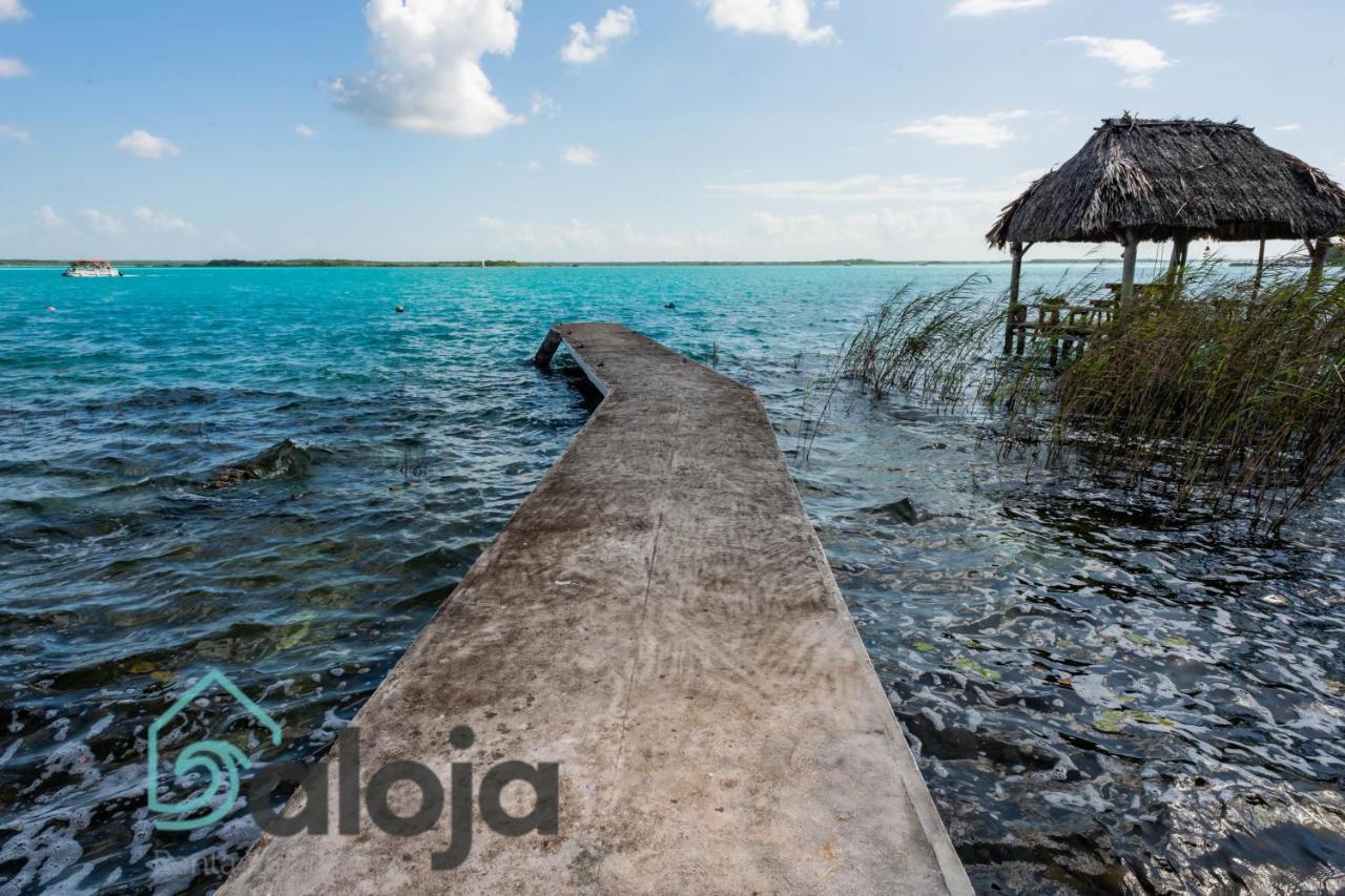 Villa Xtohil With Private Access To The Magic 7 Colors Lagoon Bacalar Exteriör bild