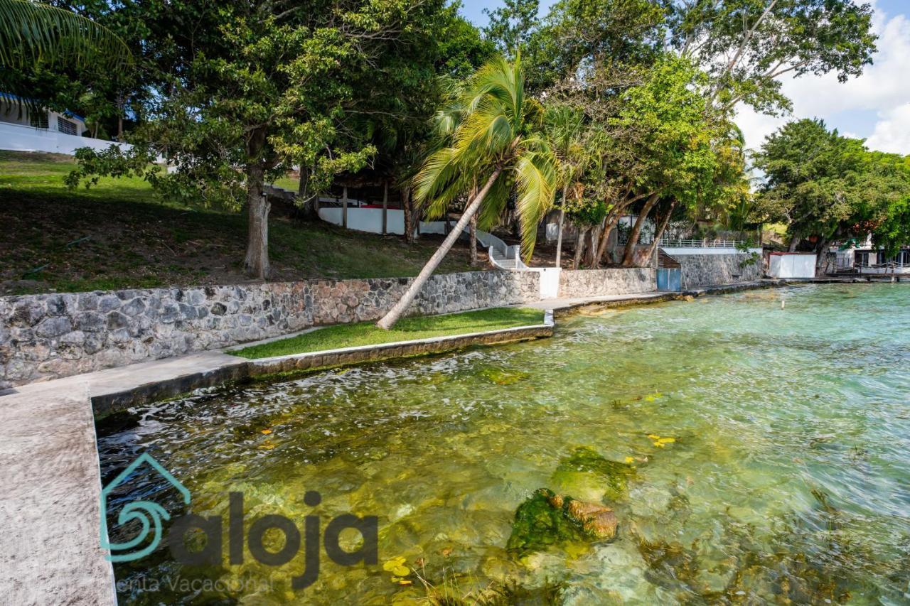 Villa Xtohil With Private Access To The Magic 7 Colors Lagoon Bacalar Exteriör bild