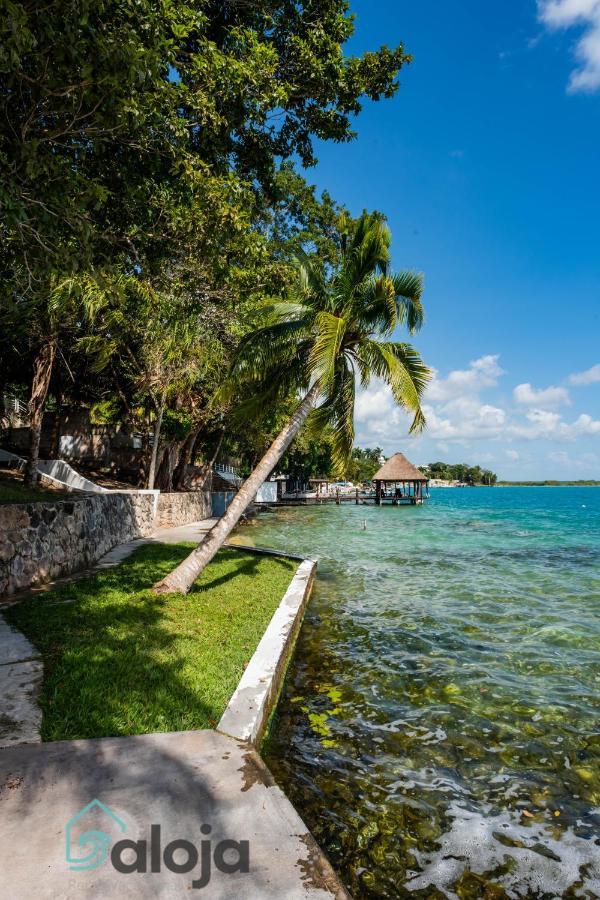 Villa Xtohil With Private Access To The Magic 7 Colors Lagoon Bacalar Exteriör bild