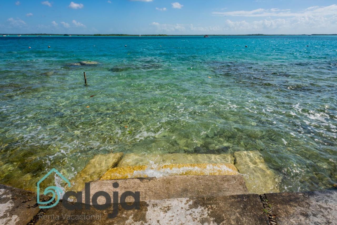Villa Xtohil With Private Access To The Magic 7 Colors Lagoon Bacalar Exteriör bild