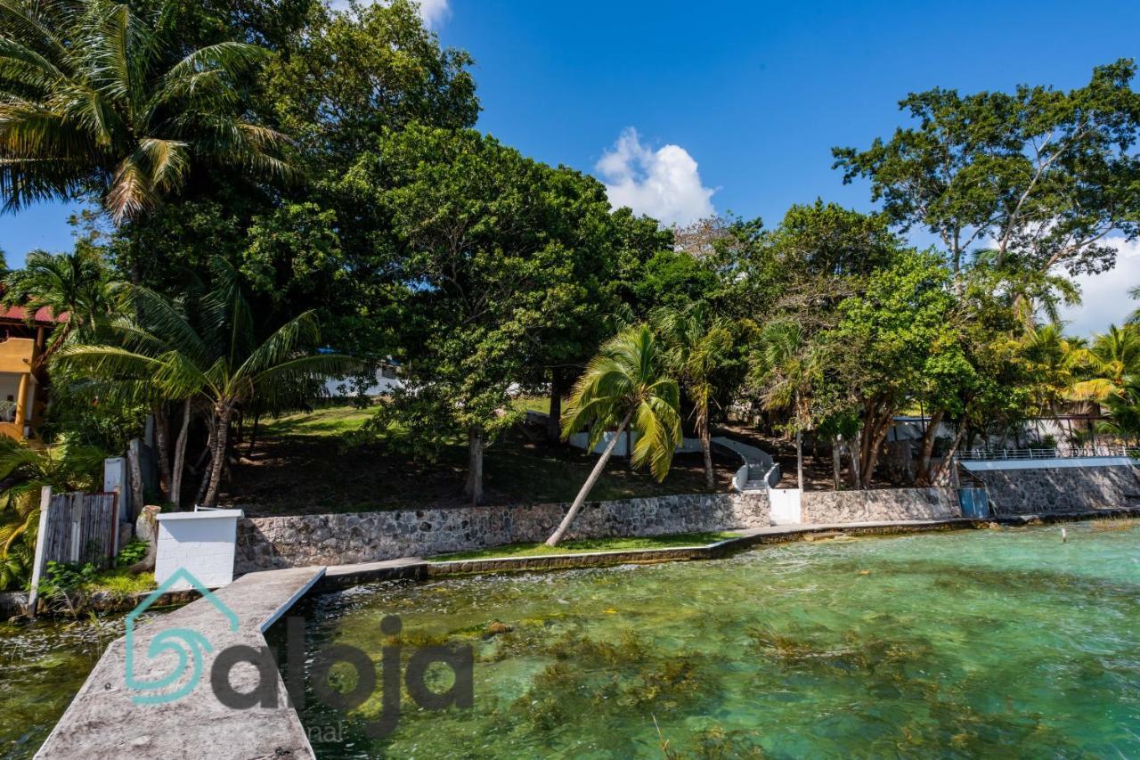 Villa Xtohil With Private Access To The Magic 7 Colors Lagoon Bacalar Exteriör bild