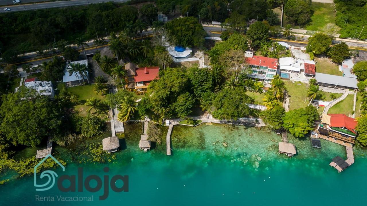 Villa Xtohil With Private Access To The Magic 7 Colors Lagoon Bacalar Exteriör bild