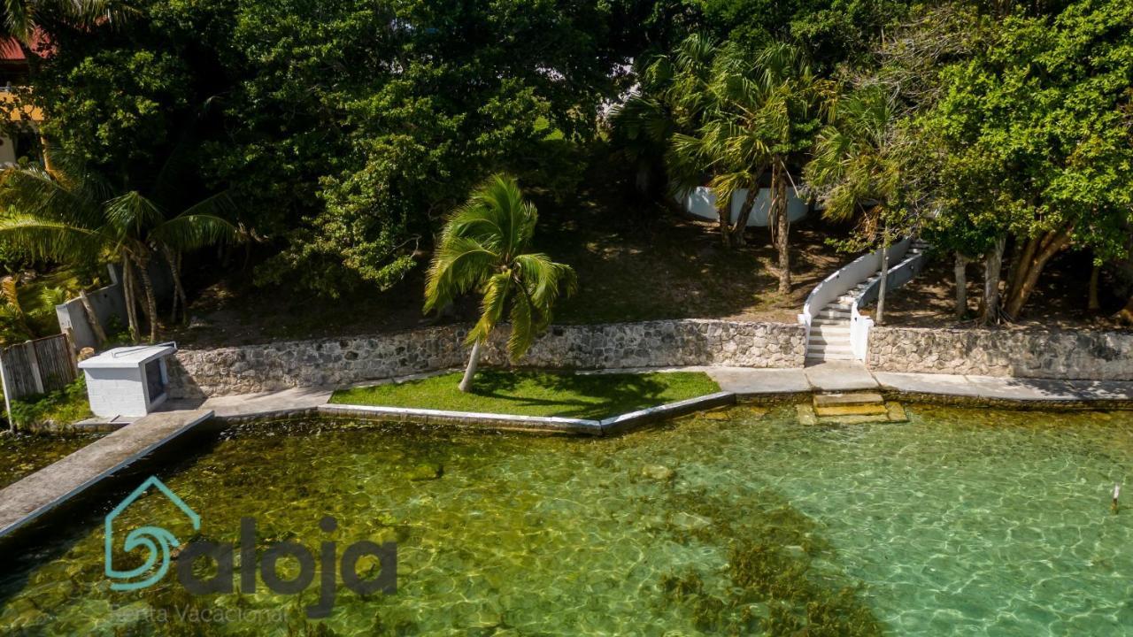 Villa Xtohil With Private Access To The Magic 7 Colors Lagoon Bacalar Exteriör bild