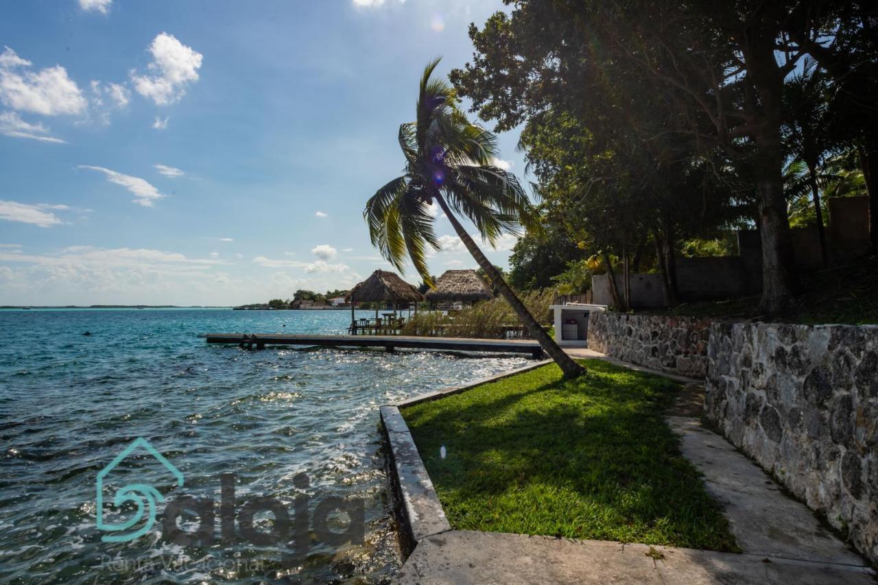 Villa Xtohil With Private Access To The Magic 7 Colors Lagoon Bacalar Exteriör bild