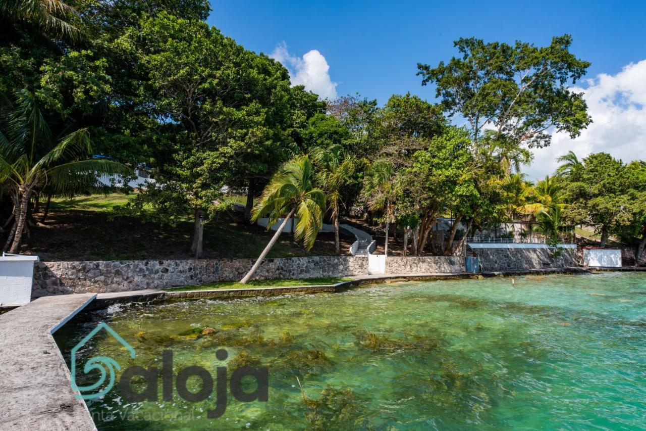 Villa Xtohil With Private Access To The Magic 7 Colors Lagoon Bacalar Exteriör bild
