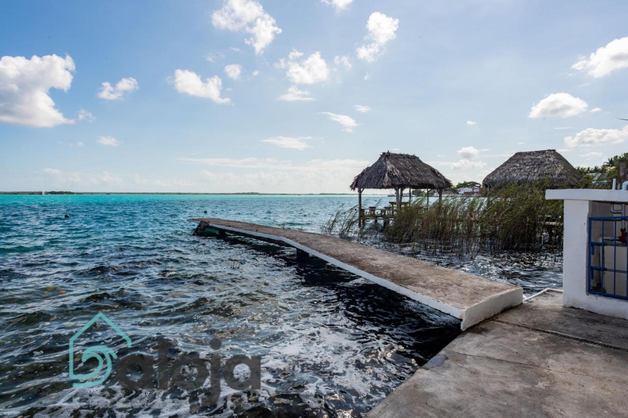 Villa Xtohil With Private Access To The Magic 7 Colors Lagoon Bacalar Exteriör bild